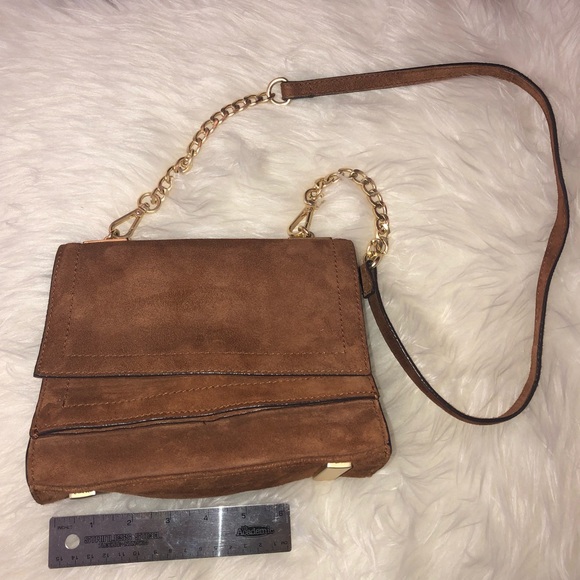 Zara Handbags - ZARA Women's Tan Brown Genuine Suede Leather Bag